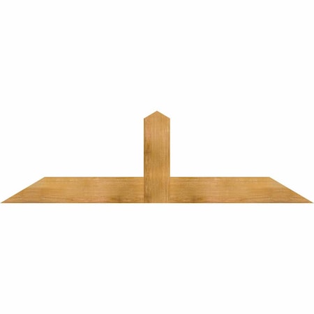 Ekena Millwork Portland Rough Sawn Timber Gable Bracket, Western Red Cedar, 72"W x 21"H x 2"D x 6"F, 7/12 Pitch GBW072X21X0206POR00RWR
